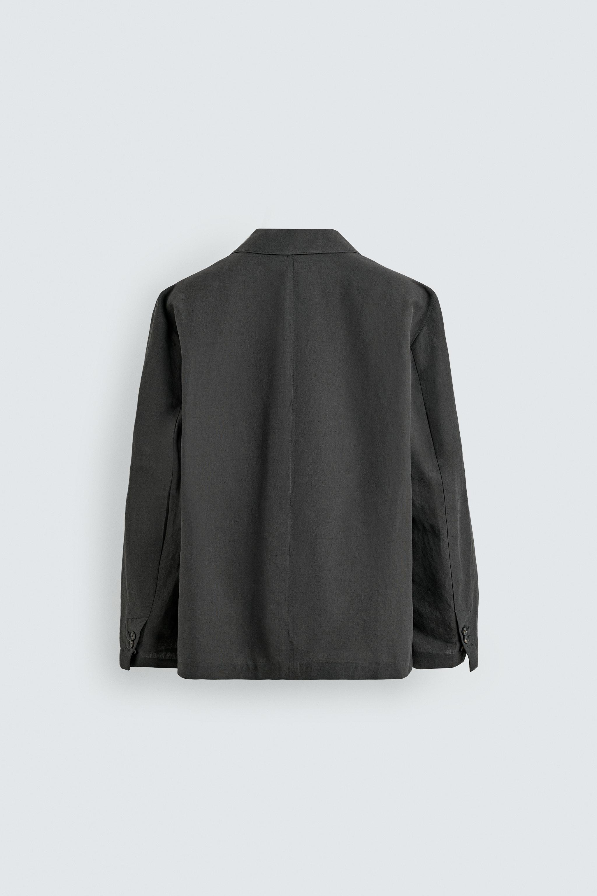 VESTE CROISÉE COTON - LIN